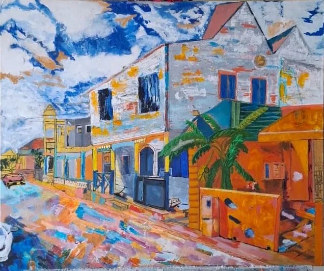 « Rue de Marigot », rue colorée de Saint-Martin